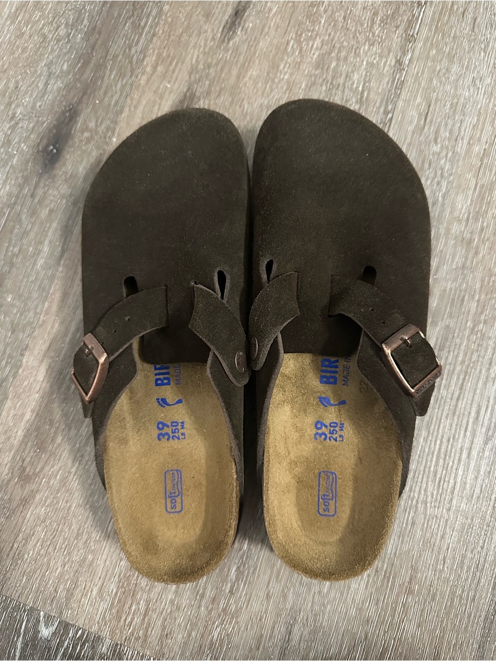 Birkenstock Brown Suede Clog